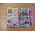 Graduated notepad and holographic sticker set